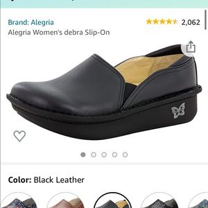Alegria Debra Clogs- Black Leather - 37